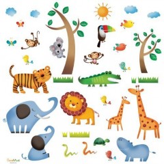 Wandtattoo Dschungel