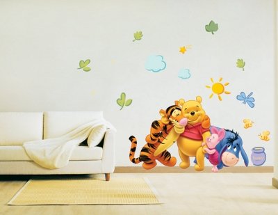 Winnie the Pooh & Friends - Kinder Wandaufkleber Home Kunst Deko Wandtattoo