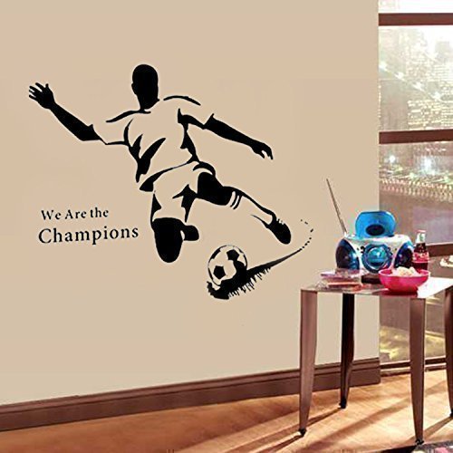 WANDTATTOO Fußballer Fußball 5 Stück extrem cool Kinderzimmer Aufkleber Sticker